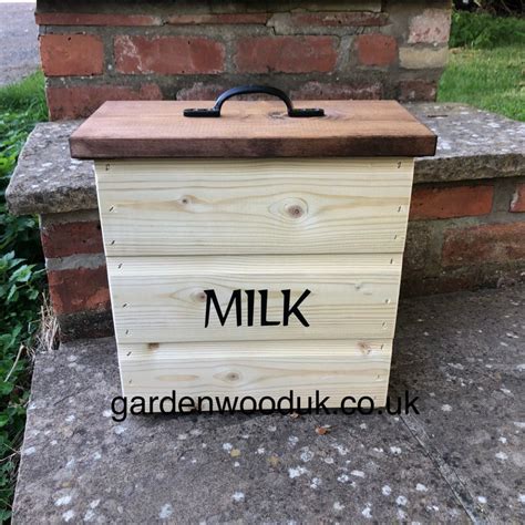 metal porch milk box|outdoor milk storage box.